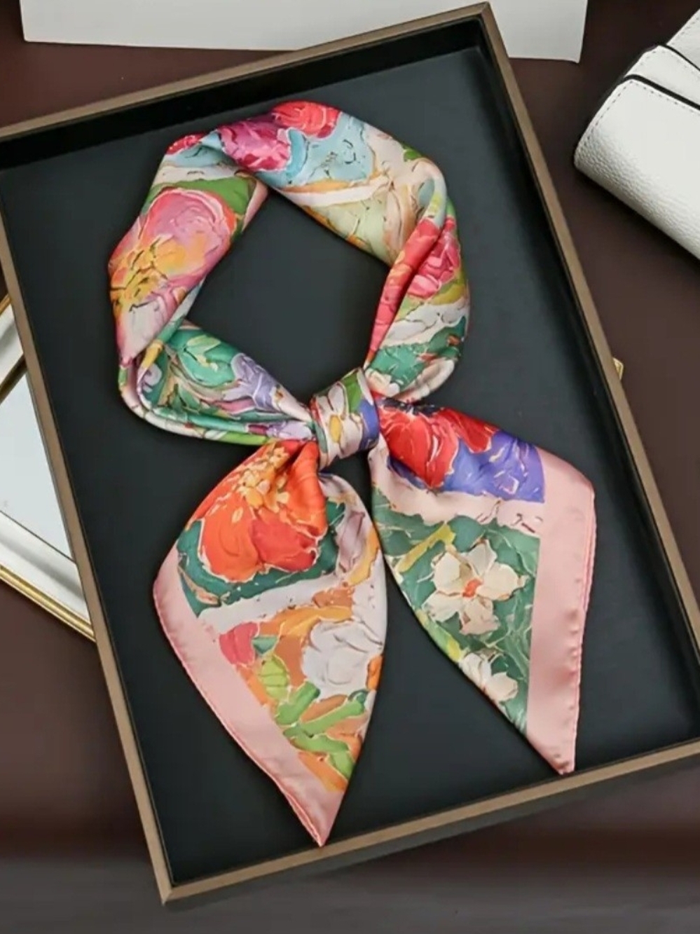 Floral. Scarf - Picture 3 of 5